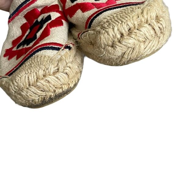 SOLUDOS Cream Slip-On Embroidered Espadrilles Smoking Slippers Sandals Loafers 8 - Picture 10 of 12